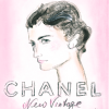 Pozivnica, portret Coco Chanel koji je nacrtao sam Karl Lagerfeld