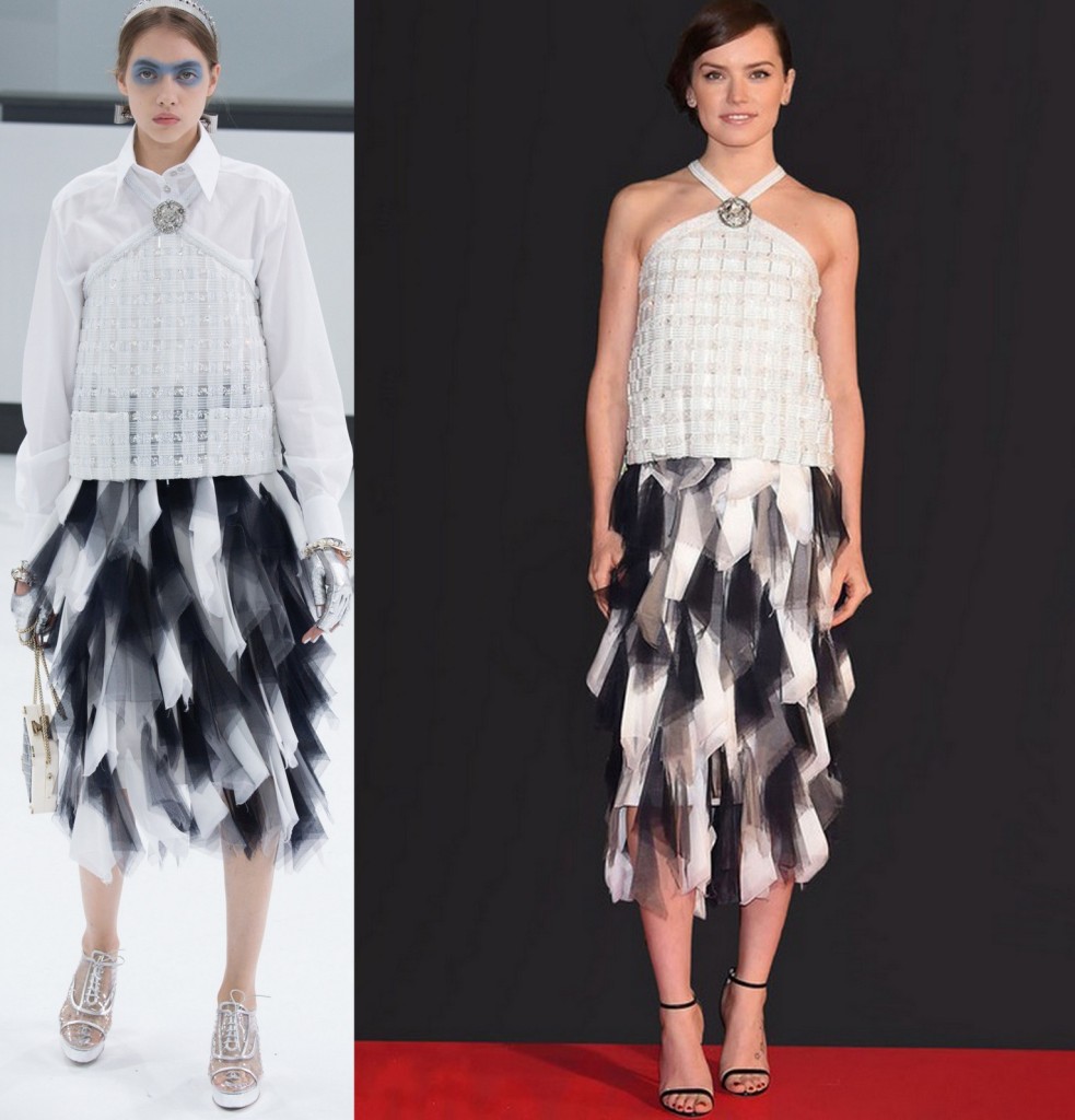 Daisy Ridley wore Chanel at the Star Wars premiereFashionela