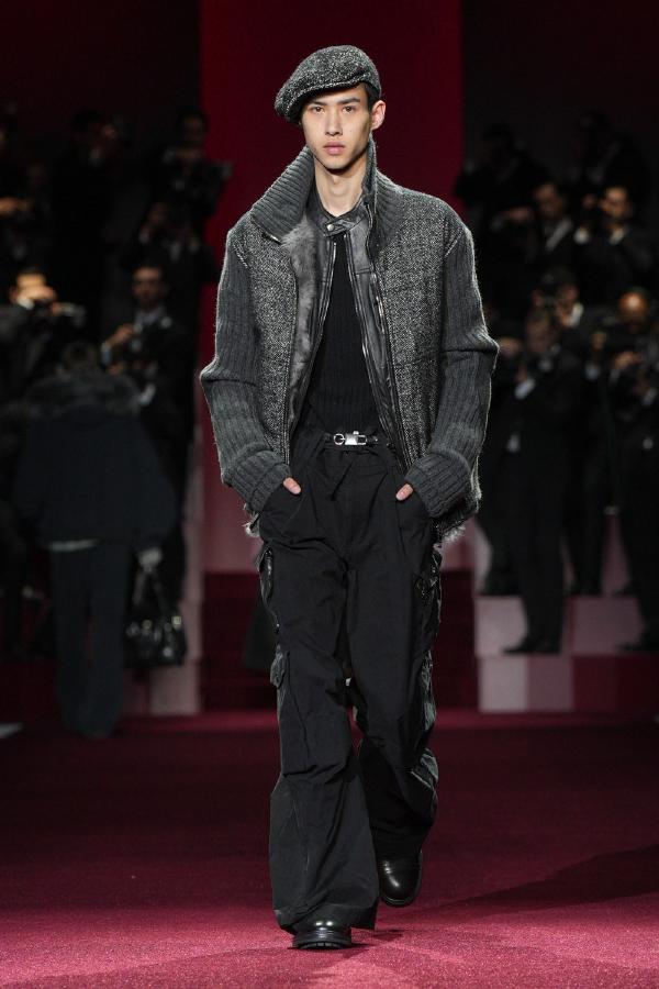 名作 パリコレモデル DOLCE&GABBANA W-ZIP P COAT 48 ドルチェ＆ガッバーナ（DOLCE&GABBANA）2025-26秋冬コレクション